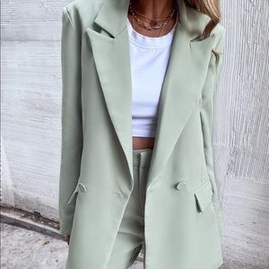 Oversized Sage Green Blazer